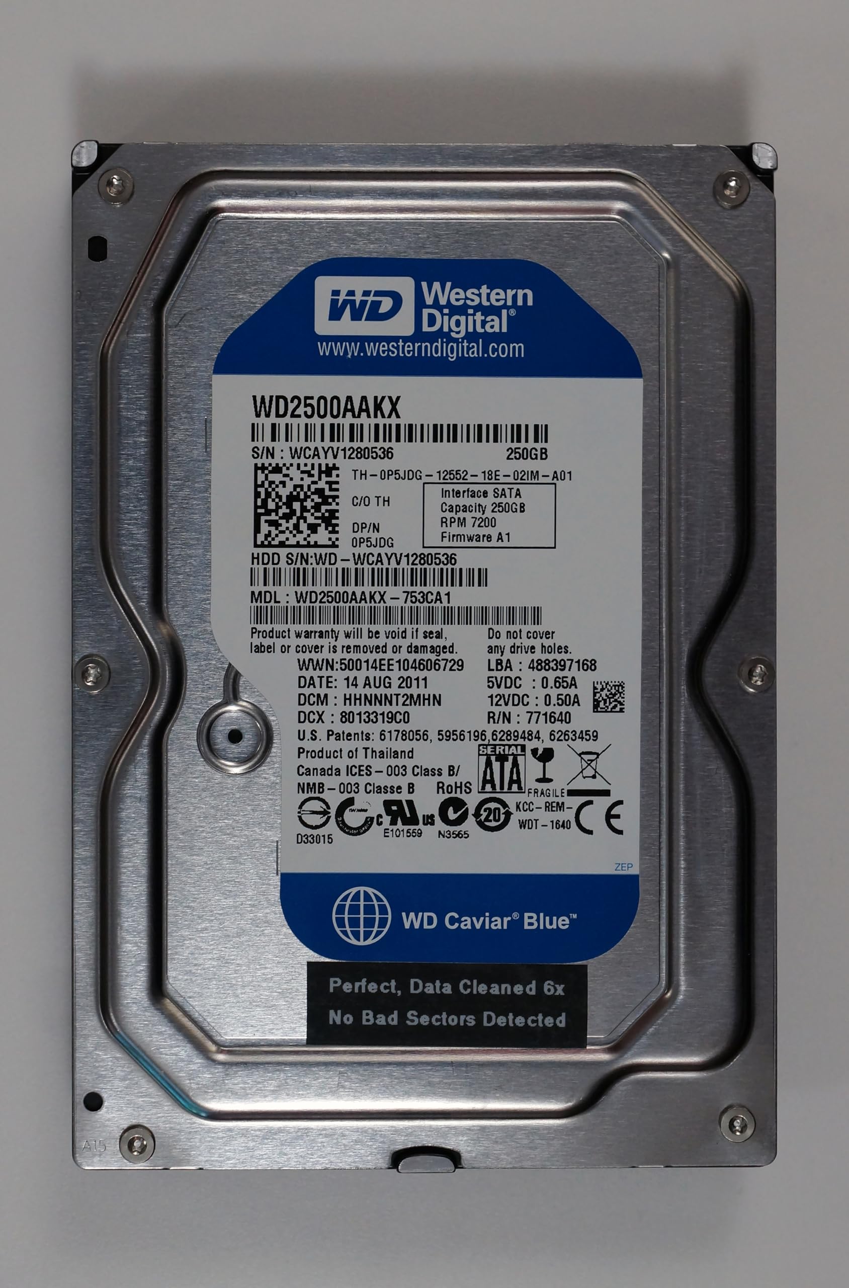 Amazon.com: WD2500AAKX-753CA1 WD Hard Drive WesternDigital